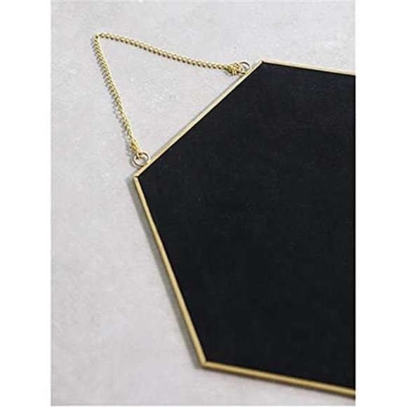Gold Hexagon Mirror Wall Decor Small Decorative Mirror Hanging Mirrors for Wall - Picture 6 of 6
